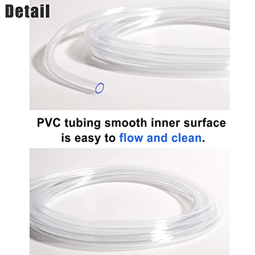 QuQuyi PVC Vinyl Tubing Lightweight Grade Plastic Tube, 1"ID X 1-1/4"OD Low Pressure Clear Vinyl Tube Hose BPA Free, 3.28FT - Image 5