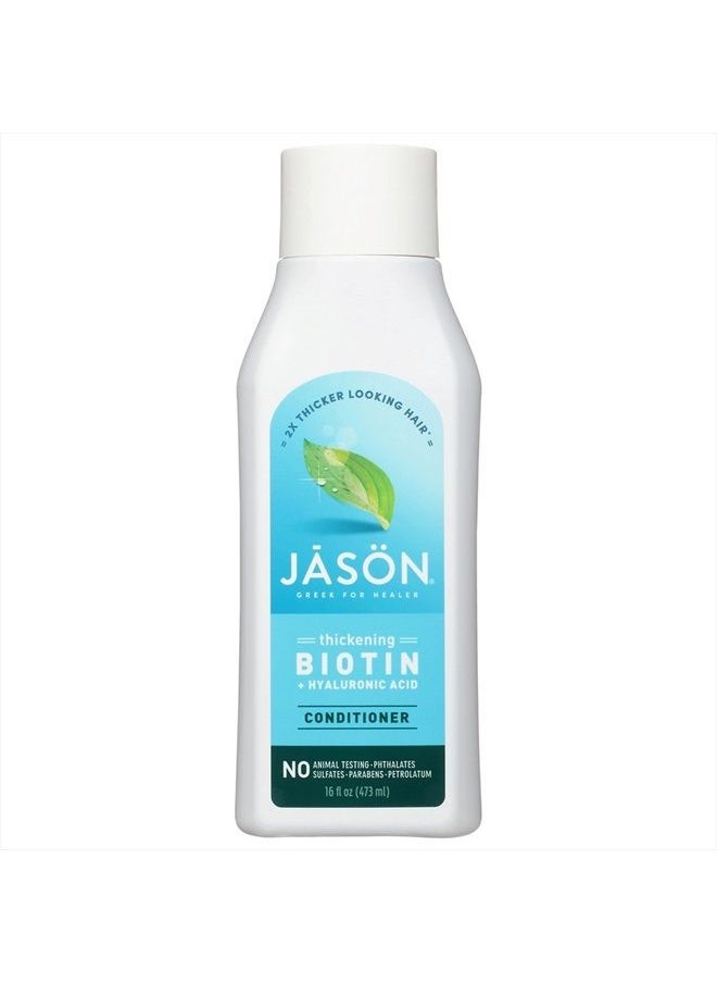 Jason Jason Conditioner, Thicken & Restore Biotin and Hyaluronic Acid, 16 Oz  - Image 1