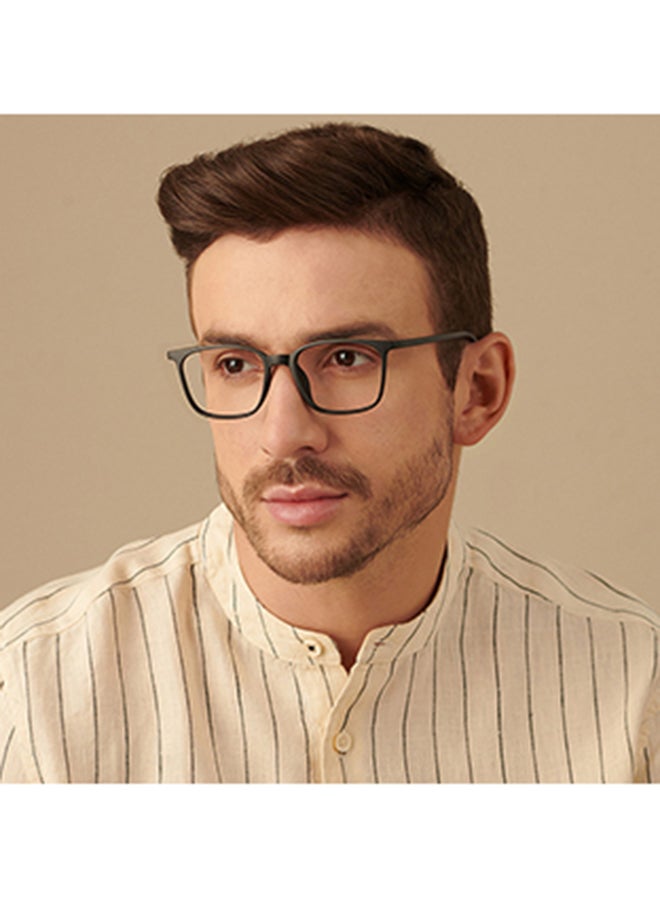 لينسكارت بلو نظارة طبية زيرو باور للكمبيوتر بإطار كامل الحواف شكل مربع وعدسات بلوكات ضد اللمعان - مقاس 51 مم - أسود - طراز LB E13526 - Image 5