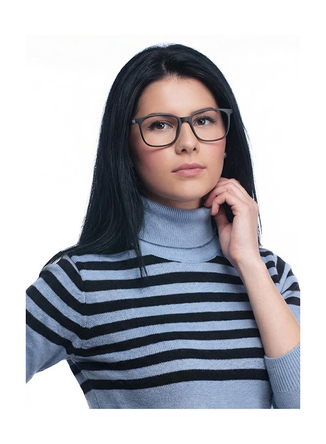 لينسكارت بلو نظارة طبية زيرو باور للكمبيوتر بإطار كامل الحواف شكل مربع وعدسات بلوكات ضد اللمعان - مقاس 51 مم - أسود - طراز LB E13526 للجنسين - Image 4