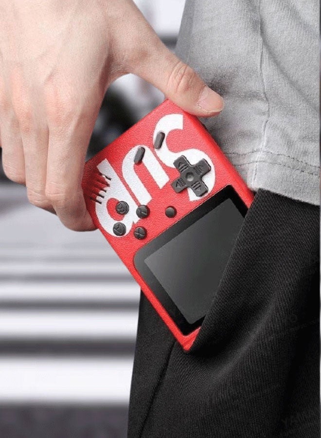 SUP SUP Retro Handheld Game Console, 500 Classic Games, 3.5'' LCD Screen Handheld Video Game Console, Support 2 Players and TV Connection, 1Player(Red)   2 Player(White) - Image 5
