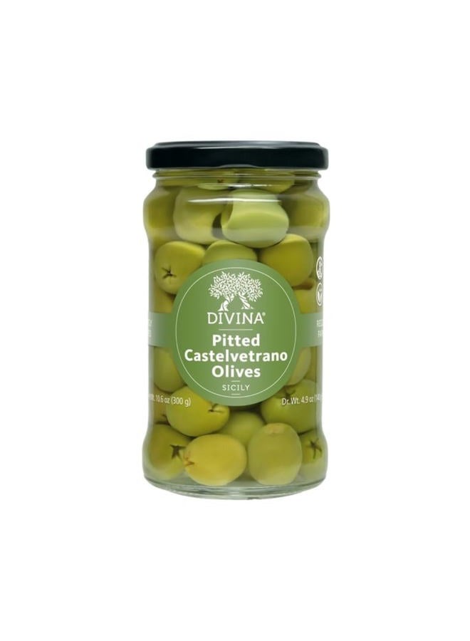 Divina Castelvetrano Pitted Olives, 4.9 Ounce - Image 1