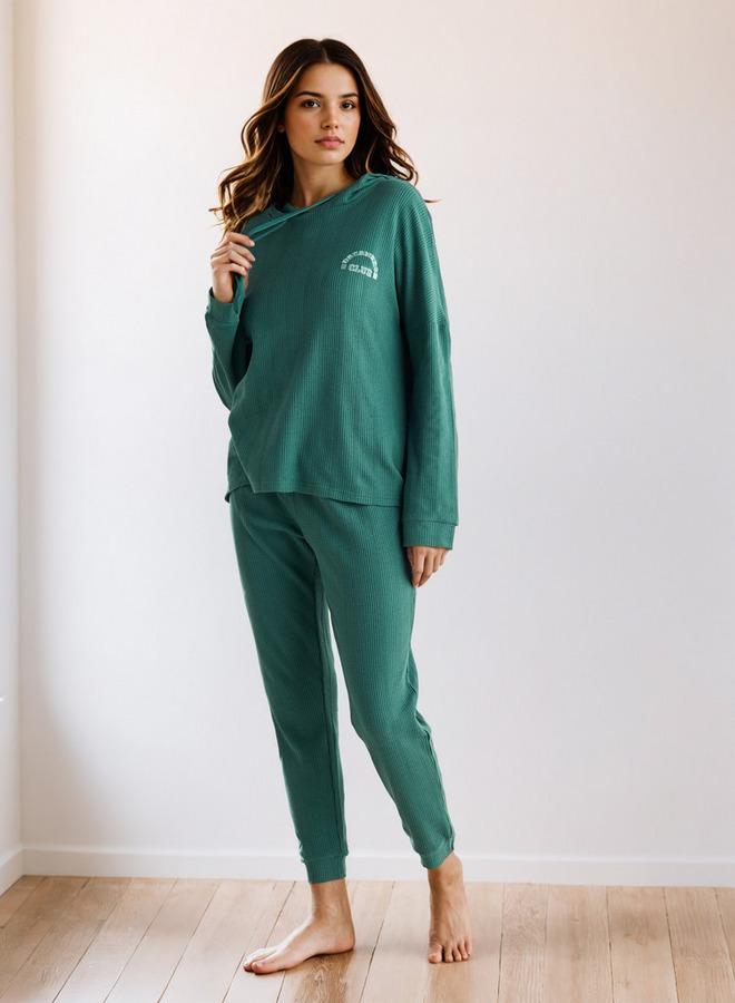 سبلاش فيڤ طقم بيجامة بنقشة الوافل - Image 1