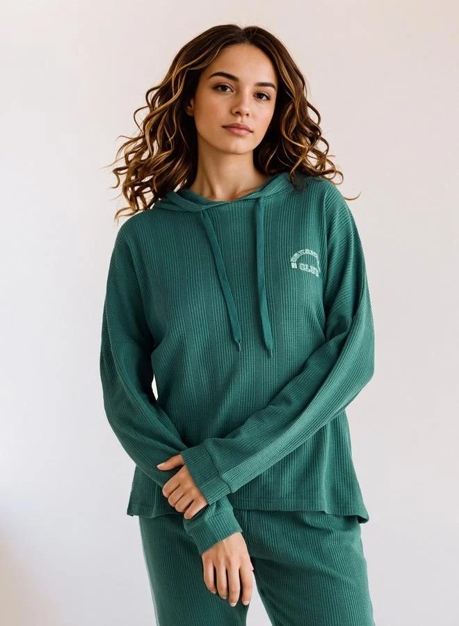 Splash FAV Waffle Textured Pyjama Set