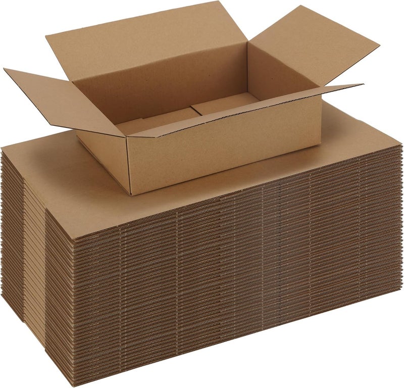 MALANI STORES Corrugated Box Packing box 10X6X2 inch corrugated brown boxes - 3 ply Pack of -25 - Image 1