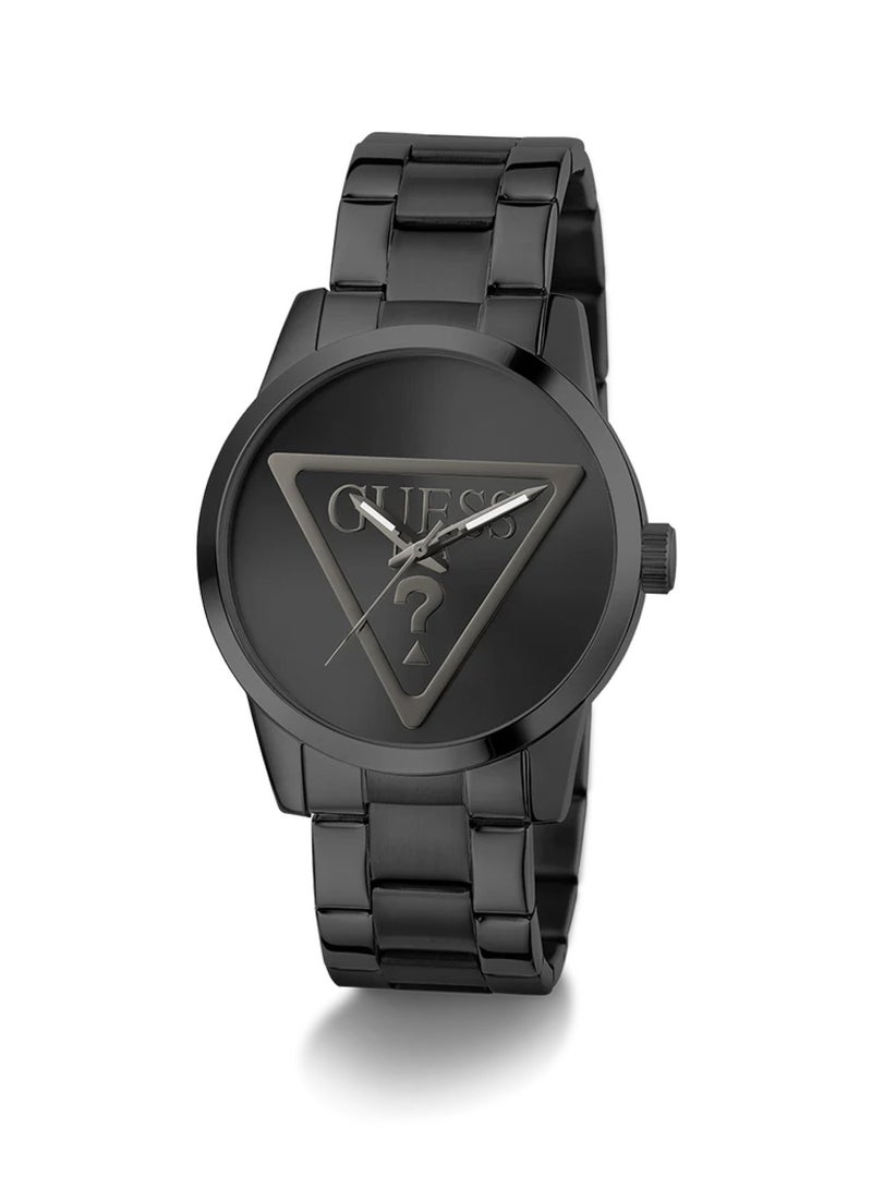 GUESS Badge Men’s Black Dial Quartz Analog Stainless Steel Watch GW0782G2 - 44mm - Image 5