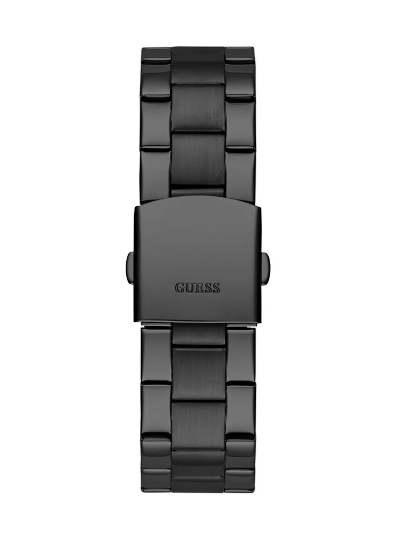 GUESS Badge Men’s Black Dial Quartz Analog Stainless Steel Watch GW0782G2 - 44mm - Image 4