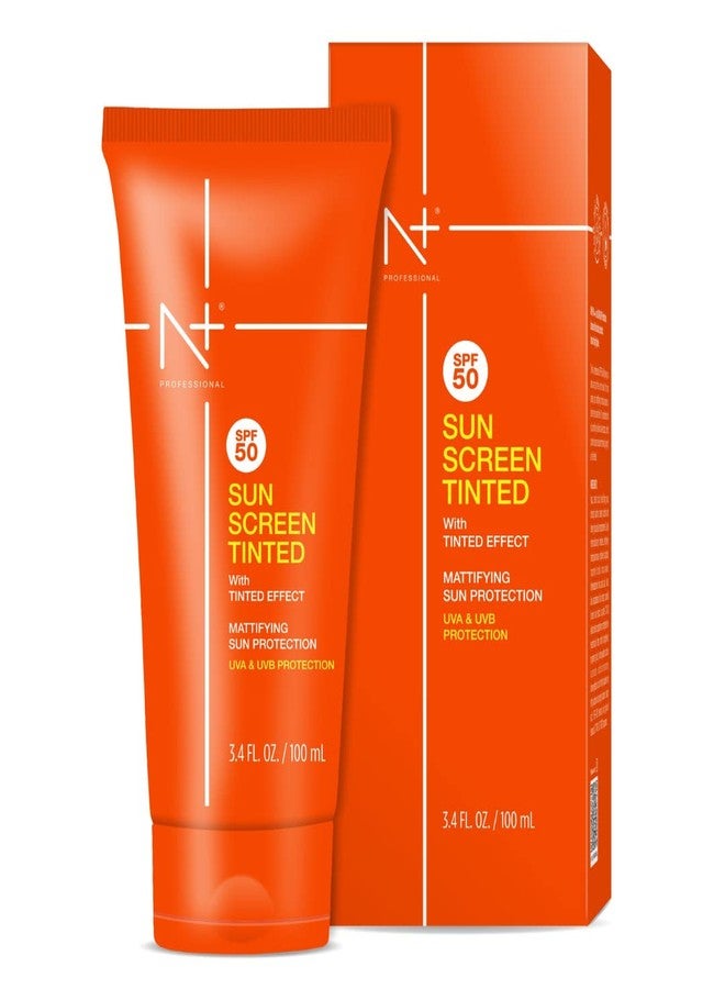 N Plus Professional Sun Screen Tinted SPF 50 with Tinted Effect, Mattifying Sun Protection, UVA & UVB Protection | Pack of 2 - Image 2