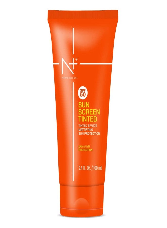 N Plus Professional Sun Screen Tinted SPF 50 with Tinted Effect, Mattifying Sun Protection, UVA & UVB Protection | Pack of 2 - Image 3