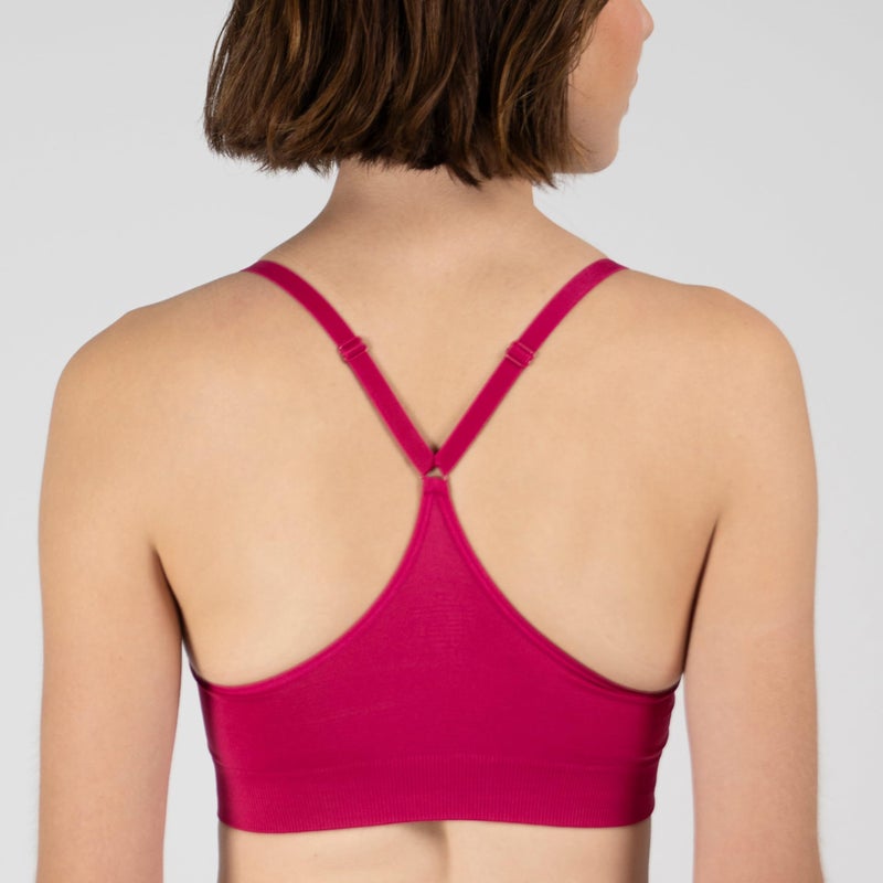 Ryka Women's Katharina Seamless Yoga Racerback Sports Bra with Removable Pads, 3 Pack, MCRCHP HTR/BLK, Small - Image 5