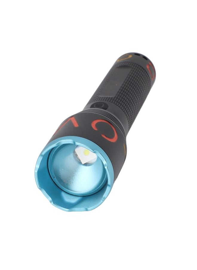 Thoraya High Powered LED Flashlight Zoomable Colorful Fluorescent Strip Coating USB Rechargeable Handheld Flashlight for Camping Hiking Fishing Searching  - Image 4