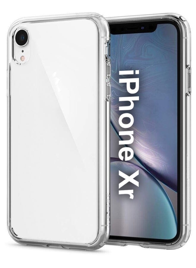 غطاء حماية شفاف لهاتف آيفون XR رفيع للغاية ومقاوم للصدمات مصنوع من مادة TPU السائلة والسيليكون مقاس 6.1 بوصة - Image 1