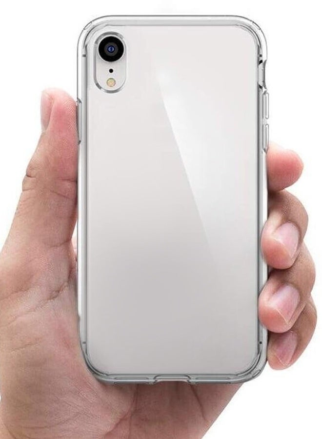 غطاء حماية شفاف لهاتف آيفون XR رفيع للغاية ومقاوم للصدمات مصنوع من مادة TPU السائلة والسيليكون مقاس 6.1 بوصة - Image 5