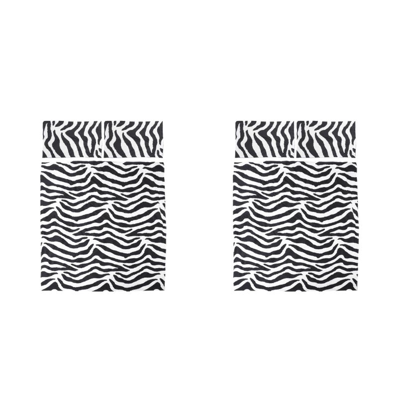 2 Sets Household Three-piece Bedding Kit Practical Pillowcase Quilt Cover Kit - Image 1