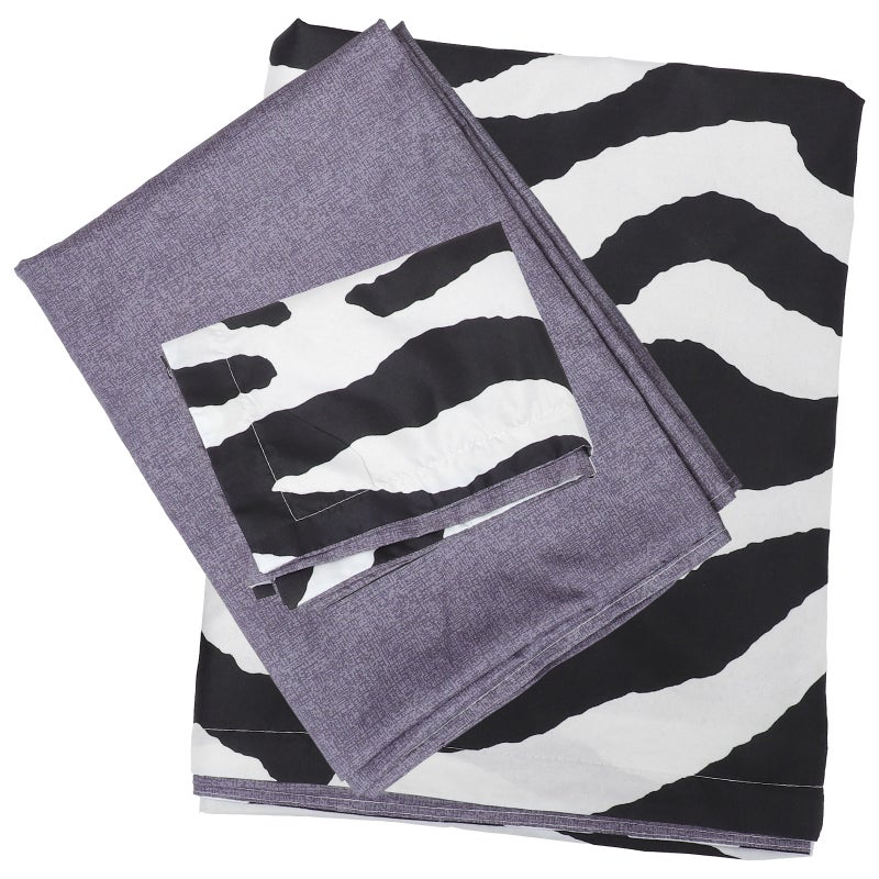2 Sets Household Three-piece Bedding Kit Practical Pillowcase Quilt Cover Kit - Image 5