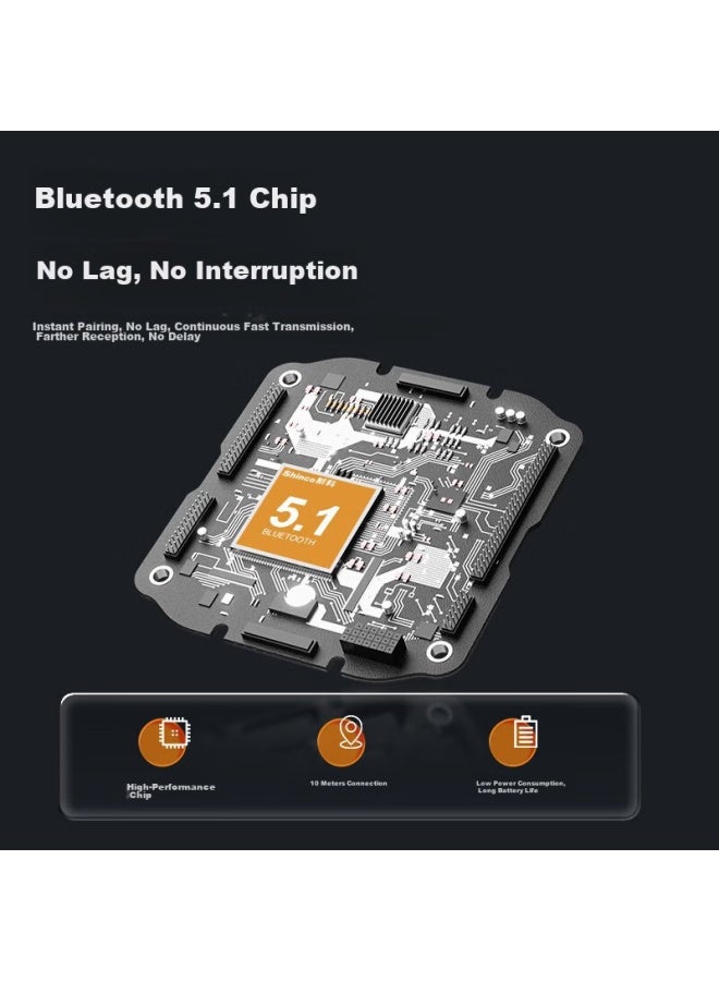 SHINCO Xinke T5 Wireless Bluetooth Speaker, Square Dance Speaker, Outdoor High-volume Portable Subwoofer, Home Karaoke With Microphone, Usb Drive Music Player, Wechat Payment Speaker - Image 3