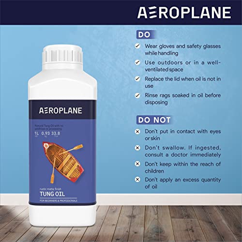 AEROPLANE - Tung Oil - Wood Finishing and Restoration - 100% Pure Tung Oil | 100 ML - Image 5
