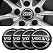Thcbme 4pcs Wheel Center Caps Sticker for Volvo S90 S60 XC60 XC40 XC90 V40 V60 S60 S80 Aluminium Wheel Center Hub Covers Sticker 56mm22 Silver - Image 2