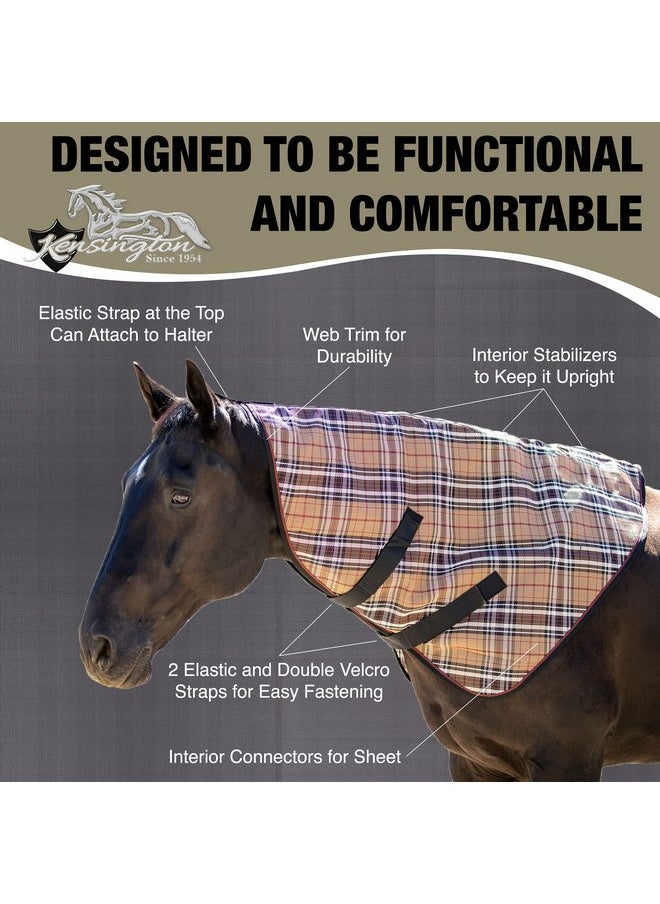Kensington Protective Products Kensington Protective Products Signature Textilene Nylon-Lined Neck Piece, X-Large, Deluxe Black Plaid  - Image 3