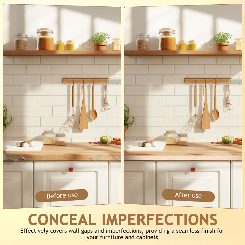 🏠 شريط حافة لاصق لإصلاح الأرفف والخزائن والطاولات يندمج بسلاسة مع الديكور - Image 4