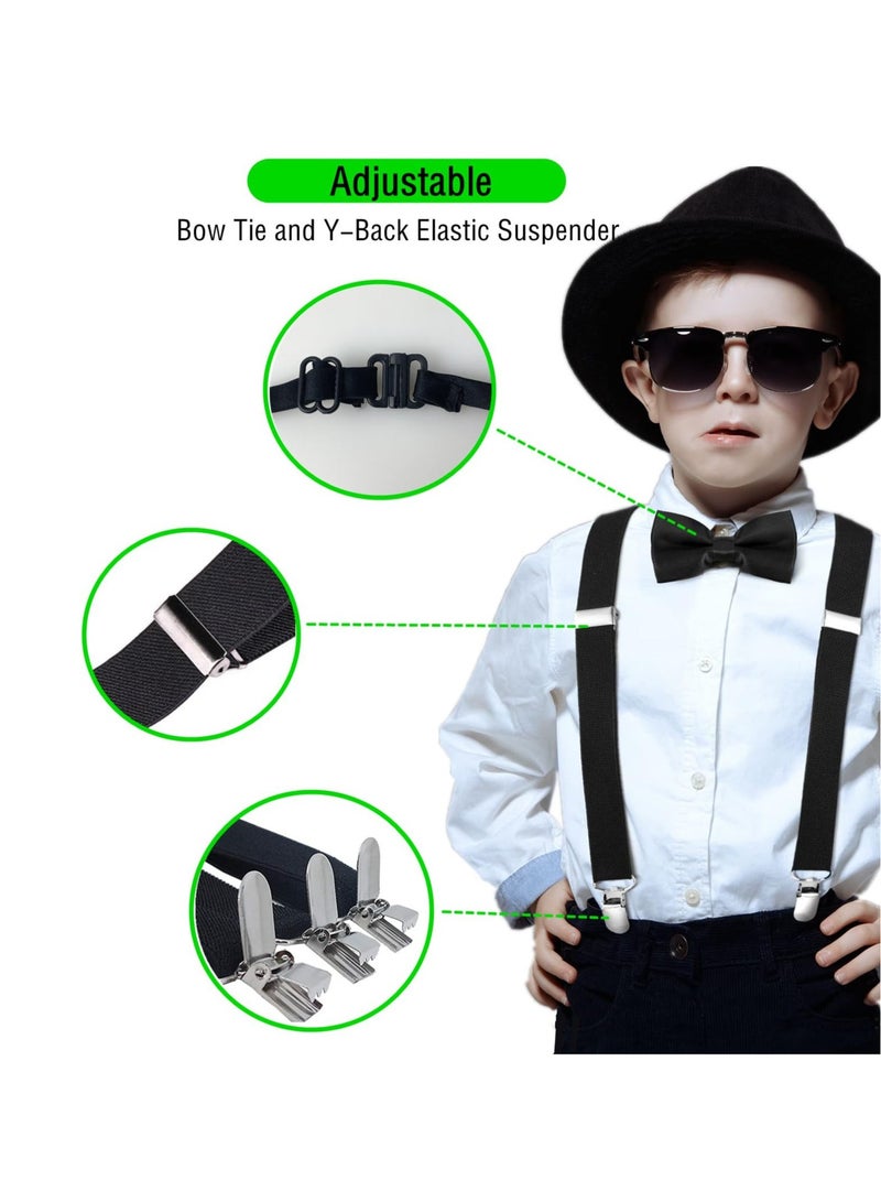 Excefore Old Man Wig for Boy, Grandpa Costume with Grey Mustache for Kids, 100th Day Of School Dress Up Accessories, for Grandpa Cosplay (9pcs White) - Image 5