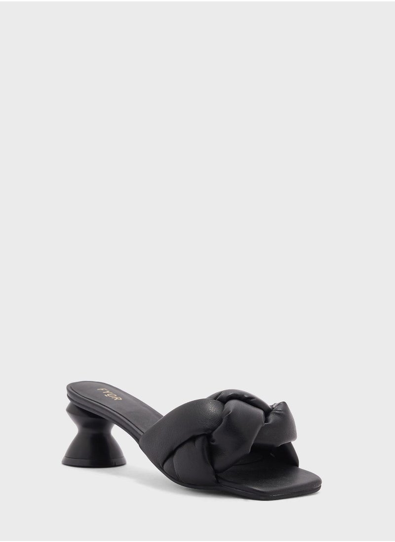 FYOR - Multi Strap Mid Heel Sandals - Image 1