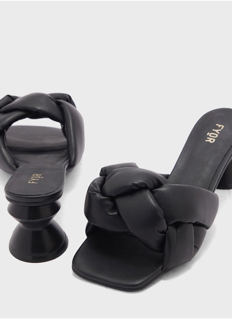 FYOR - Multi Strap Mid Heel Sandals - Image 1
