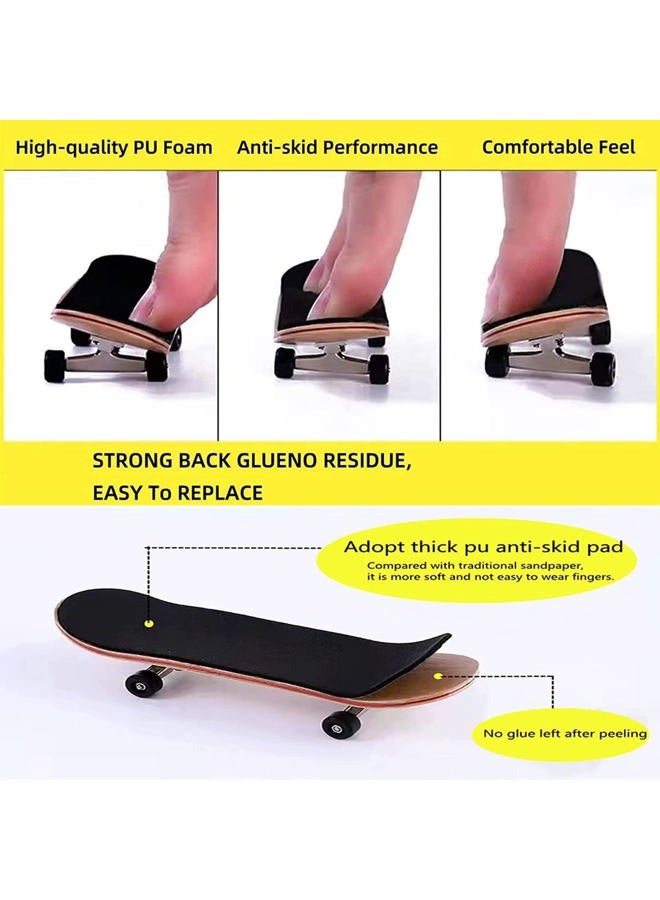 WINDIR 38*110mm Fingerboard Grip Tape Foam,24PCS Fingerboard Grip Tape ,Professional Black Wooden Fingerboard Foam Grip Tape with 1 Finger Pant(24) - Image 3