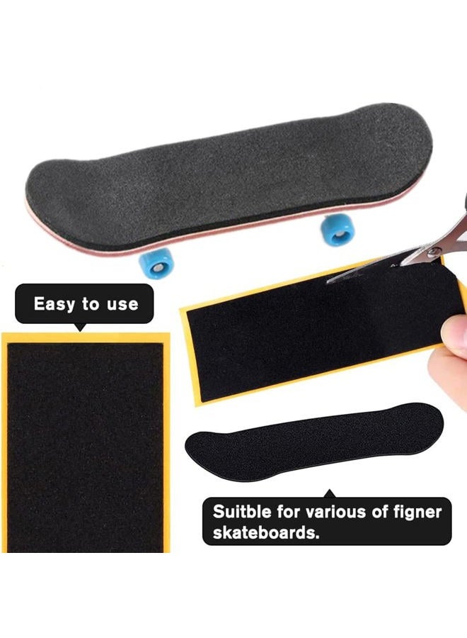 WINDIR 38*110mm Fingerboard Grip Tape Foam,24PCS Fingerboard Grip Tape ,Professional Black Wooden Fingerboard Foam Grip Tape with 1 Finger Pant(24) - Image 4