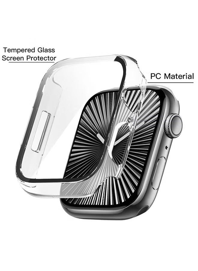 Beauenty (3 Pack) Case Compatible with Apple Watch Series 10-46mm, Built-in Thin HD Tempered Glass Screen Protector Overall Cover Replacement for iwatch S10 2024 - Image 4