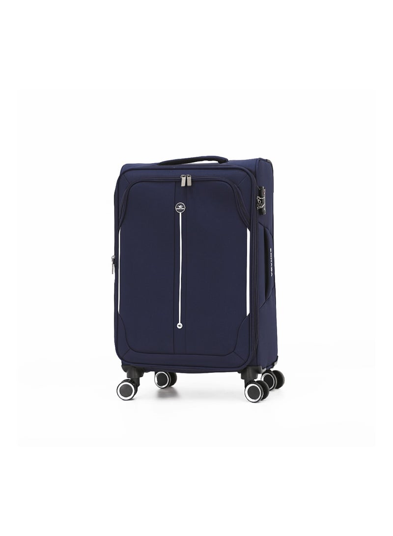 SONADA Softside Luggage Spinner Trolley Bag 3 Pieces Set,Navy (S-20",M-24",L-28") - Image 2
