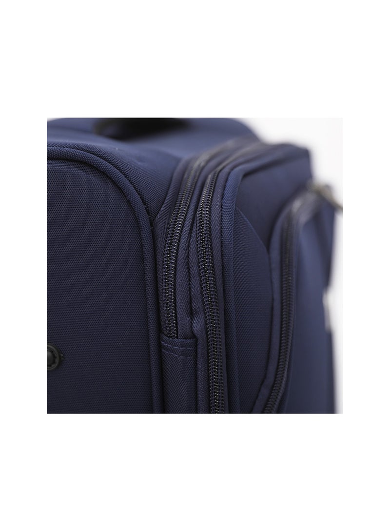 SONADA Softside Luggage Spinner Trolley Bag 3 Pieces Set,Navy (S-20",M-24",L-28") - Image 5