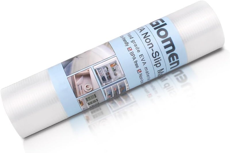 Glomen Shelf Liner, Non-Slip Cabinet Liner, Washable Oil-Proof for Kitchen Cabinet, Shelves, Refrigerator, Storage, Desks, 12 Inches x 10 FT, Non Adhesive Drawers Liner (12 Inches x 10 FT)… - Image 3
