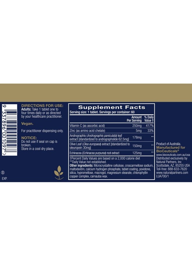 Bioceuticals - Armaforce Immune Support Olive Leaf 60 Caps Vegan - Image 1