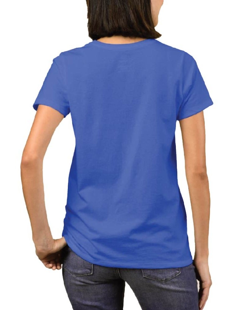 برينت شوب فور مي تي شيرت نسائي مطبوع عليه  - رقبة دائرية وأكمام قصيرة - تي شيرت قطني نسائي - تي شيرت مطبوع - مثالي لتذكار دبي - Image 2