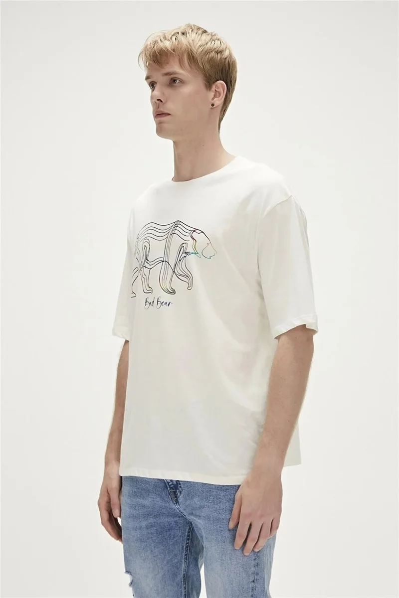 باد بير Walking Bad T-Shirt Oversize White 23.0 07.016 L - Ecru