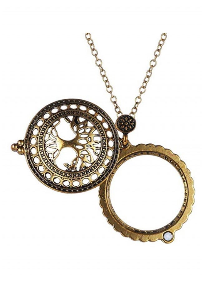NIBEMINENT Tree Of Life Magnifier Glass Sliding Top Magnet Pendant Necklace  - Image 3