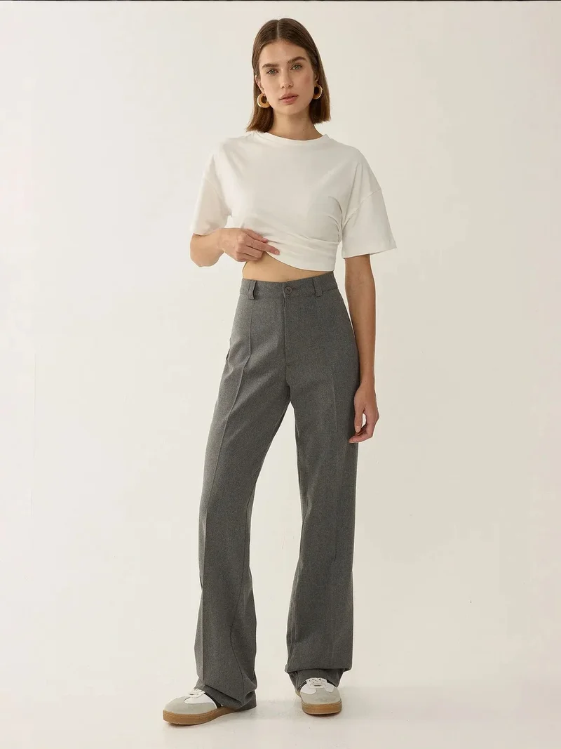 HICCUP High Waist Straight Leg Pants