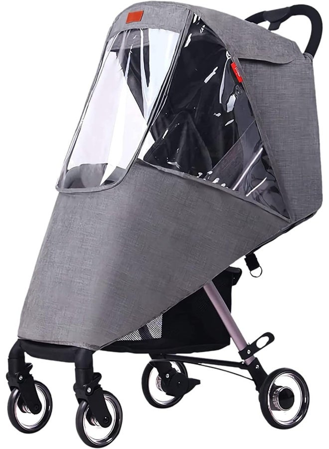 PENINSULA LOVE PENINSULA LOVE Stroller Rain Cover Universal Pram Buggy Rain Shield Waterproof Stroller Weather Shield Baby Pushchair Cover with Canopy Window - Image 1