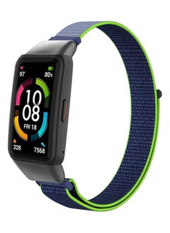 Generic Nylon Band for Honor Band 6/Huawei Band 6 Pro/Huawei Band 6,Nylon Watch Strap Sport Wristband Soft Replacement Watch Strap Adjusable Wrist for Women Men (Neon Lime)  - Image 1