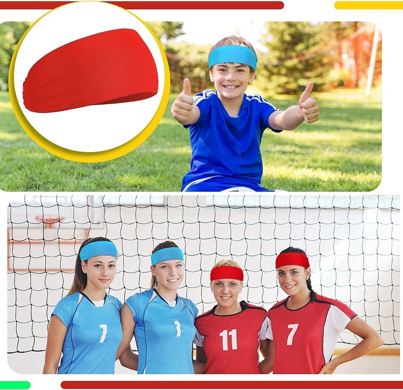 HZYH 6 Pcs Kids Boys Headbands, Athletic Sweatbands, Sweat Absorbing, Not Easy to Tear, Breathable and Durable, for Climbing, Running, Hiking,  Cycling - Image 3