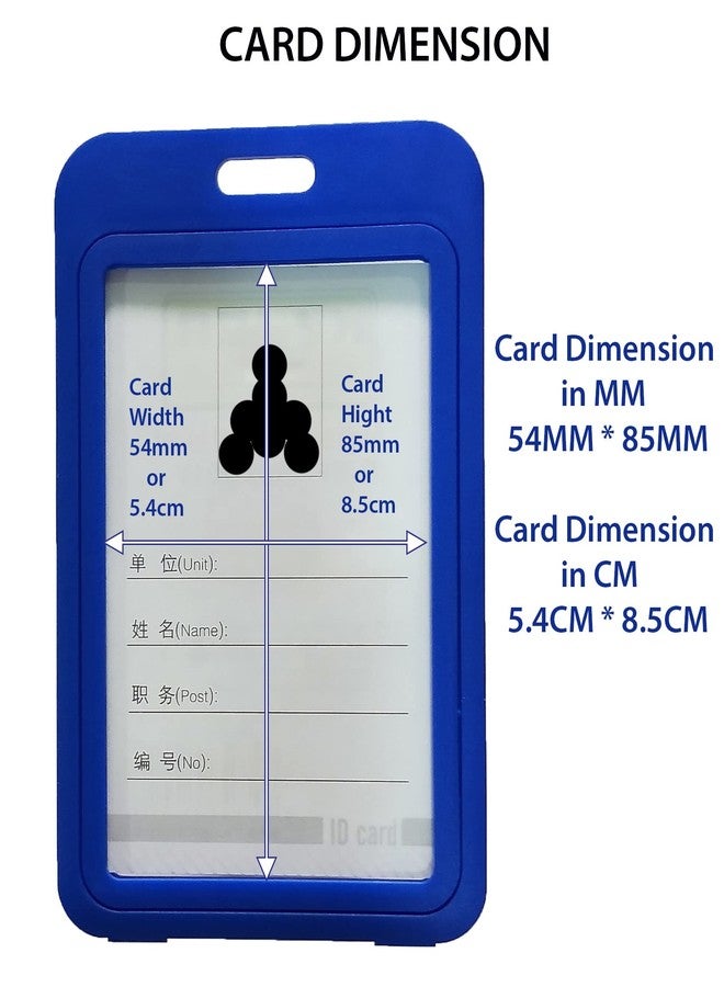 Shining Zon Plastic Box ID Card Holder Id Badge, Vertical, Double Sides Visible, for Men and Women icard Holders for Office School College (Pack of 1) - Image 2
