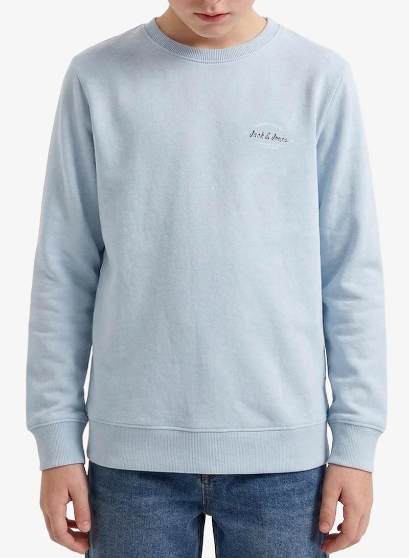 جاك وجونز جونيور كنزة جيه جيه براندون برقبة دائرية للأطفال