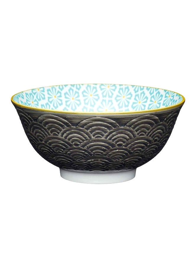KitchenCraft Arched Design Food Safe Ceramic Bowl Multicolor 15.7 cm KCBOWL36 - Image 1