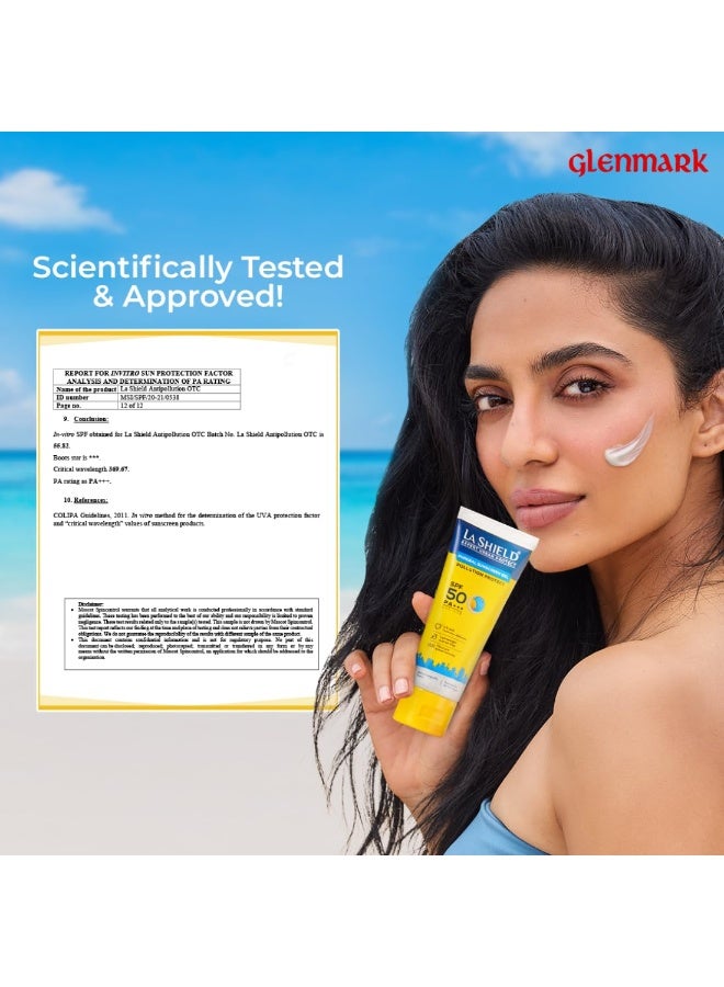 لا شيلد جل واقي شمس معدني من لا شيلد بعامل حماية من التلوث ٥٠ | PA+++ | خفيف الوزن وخالٍ من الزيوت | تركيبة مُعززة للترطيب | مقاوم للماء | لجميع أنواع البشرة | مُختَبَر من قِبَل أطباء الجلدية | ٥٠ غرام - Image 2