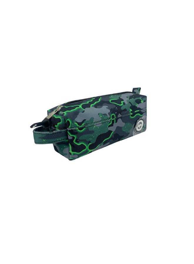 JUST HYPE Original Pencil Pouch - Green Glow Camo - Image 2