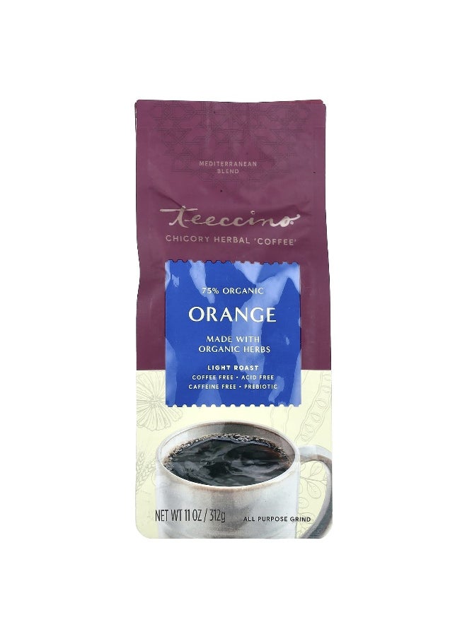 teeccino - Teeccino, Chicory Herbal Coffee, Orange, Light Roast, Caffeine Free, 11 oz (312 g) - Image 1