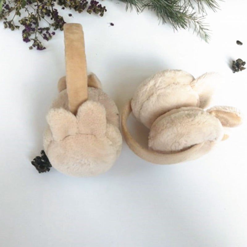 Ear Muff Winter Warm Earmuff Adorable Ear Cover Bunny Ears Earmuff Foldable Ear Protector - Image 2