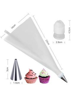 C&G INDIA CG INDIA Cake 12 Piece Cake Decorating Set Frosting Icing Piping Bag Tips with Steel nozzles Reusable Washable  - Image 5