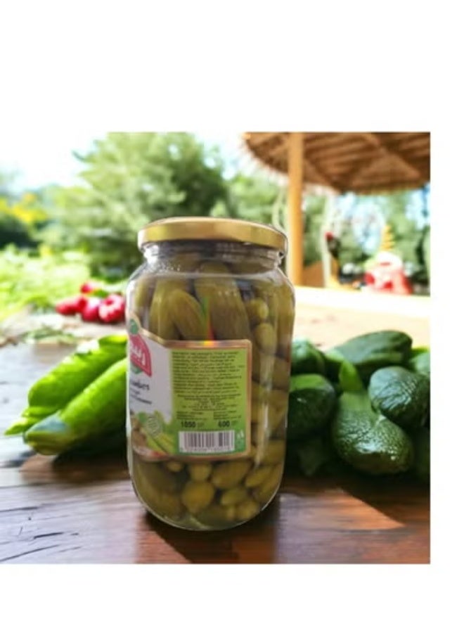 RABEAA ALSHAM Rabeih Alsham Pickled Cucumbers 1000g x 3 Jars – Premium Crunchy Pickled Cucumber – Fresh Whole Pickles in Glass Jar – Traditional Middle Eastern Pickles – Perfect Side Dish for Sandwiches, Burgers, BBQ, Shawarma and Daily Meals - Image 2